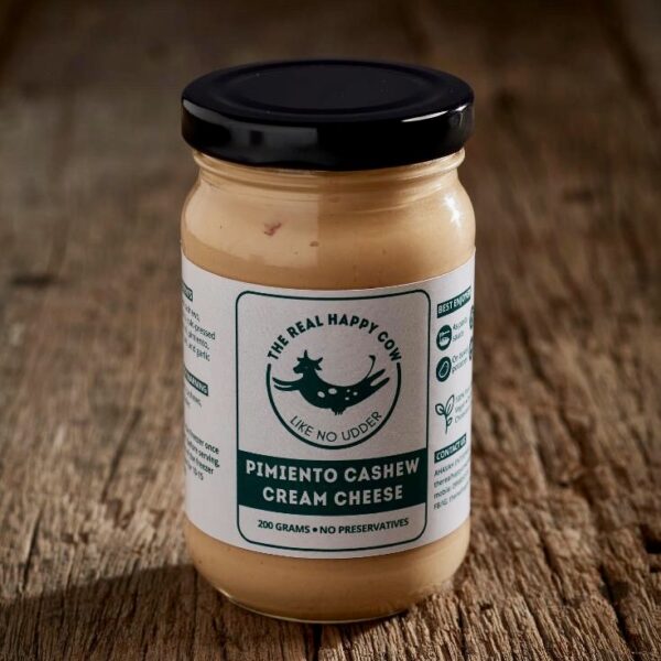 Pimiento Cashew Cream Cheese 225g by The Real Happy Cow