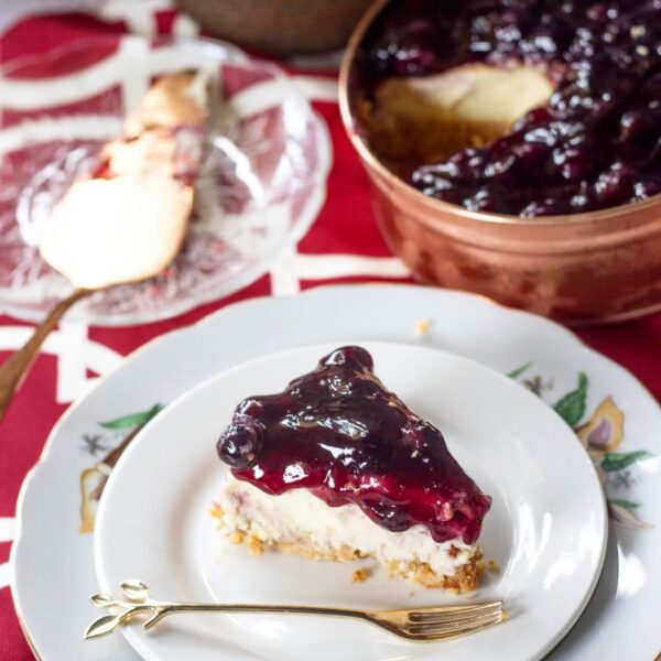 Vegan Blueberry Cheesecake